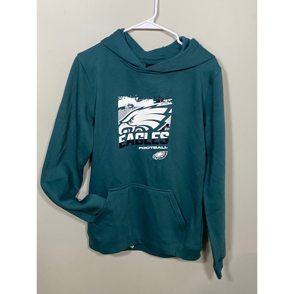 NWT Outerstuff Philadelphia Eagles Hoodie Youth XL 18/20 Teal NFL Team Apparel